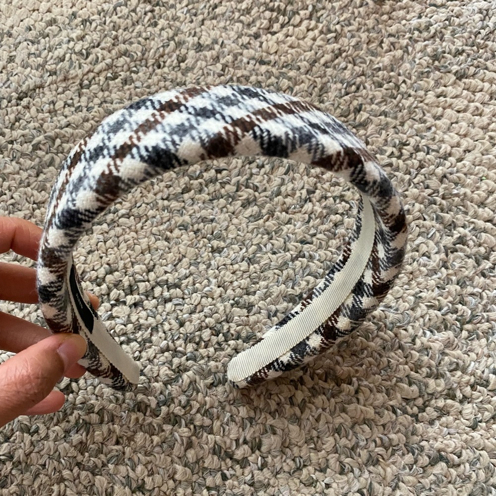 JCrew wool plaid headband
